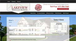 Desktop Screenshot of lakeviewmortgagebankers.com